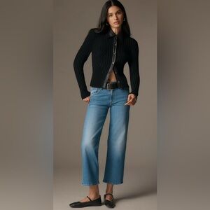 MOTHER *MID RISE RAMBLER ZIP ANKLE* WASH: PIECE BY PIECE *SIZE 27 *NWT $258.00